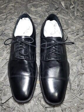 J Murphy Black Cap Toe Mens Shoe